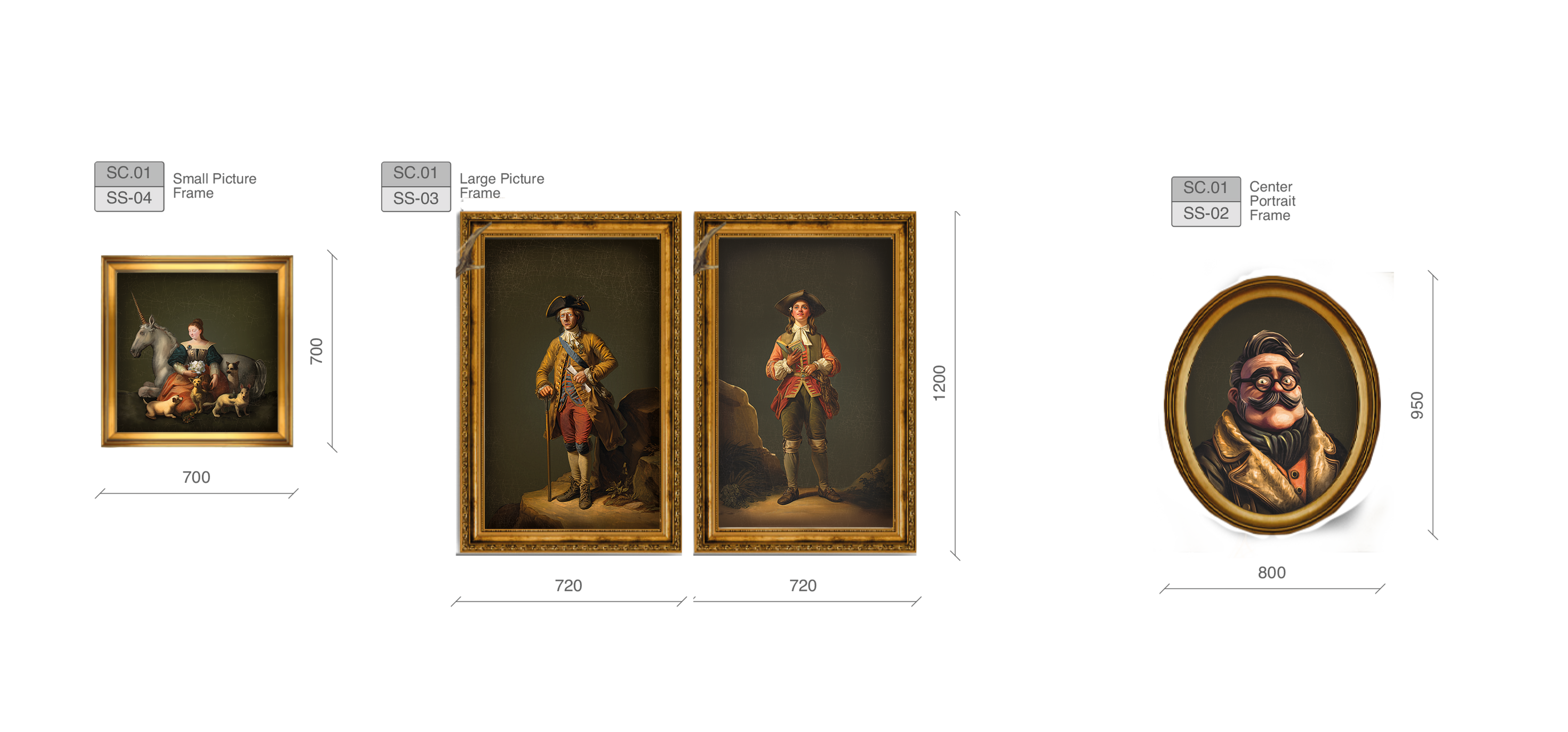 Ghostly Manor Paintings