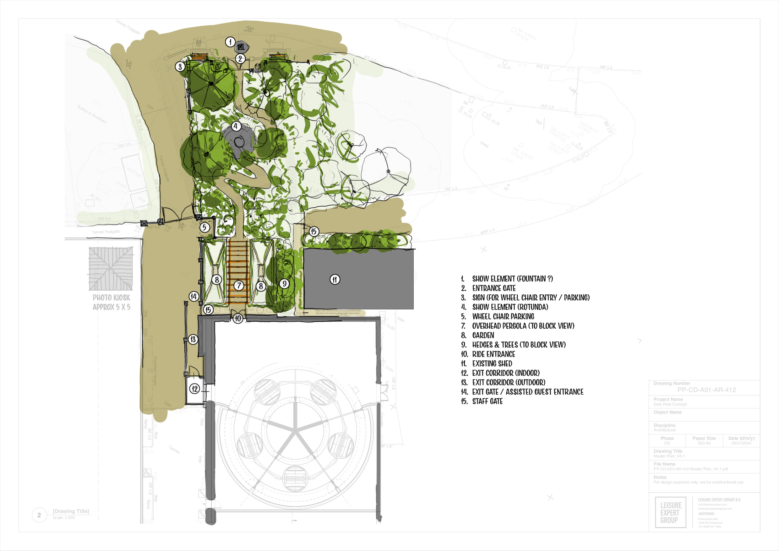 Ghostly Manor masterplan