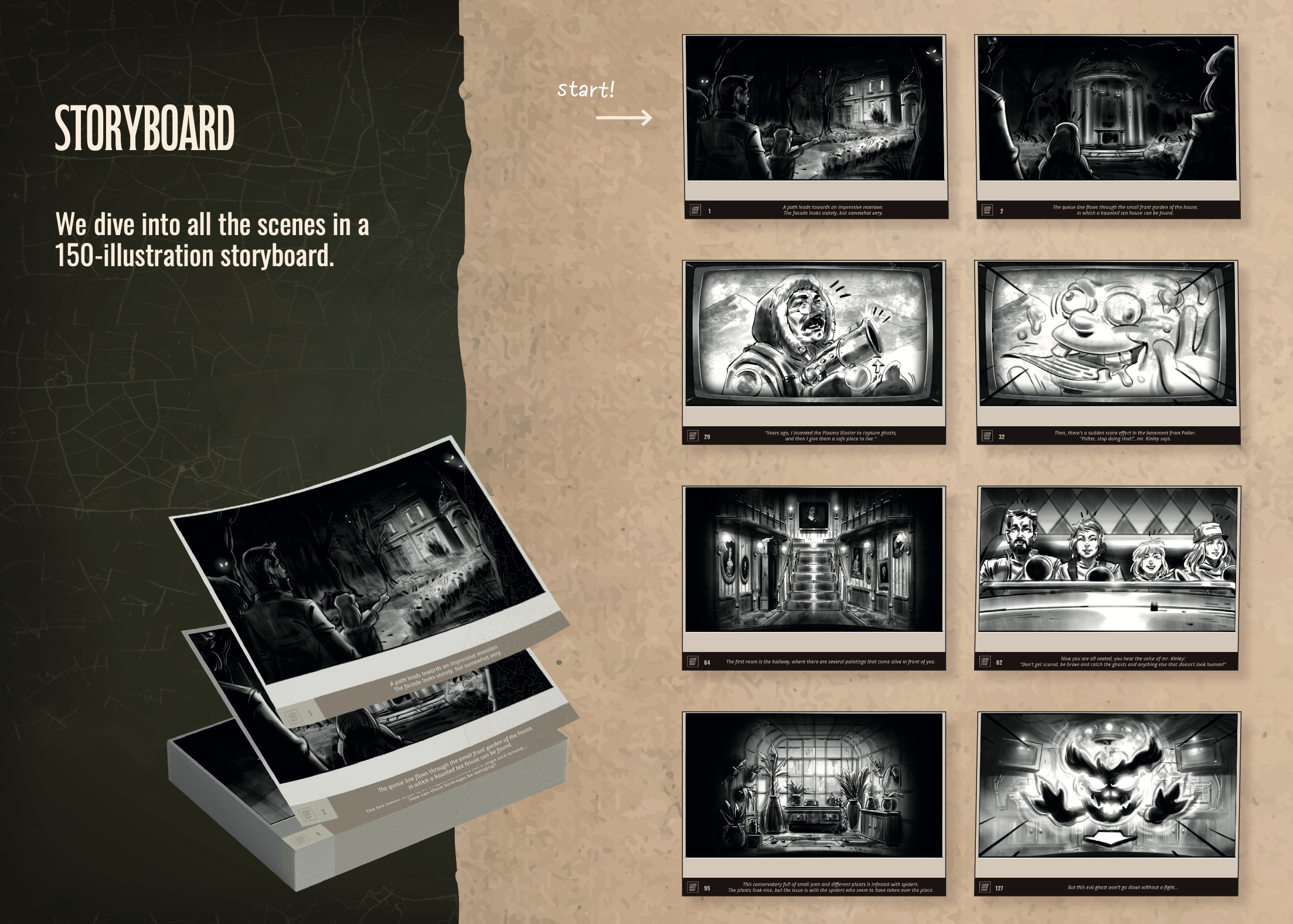 Storyboard Ghostly Manor