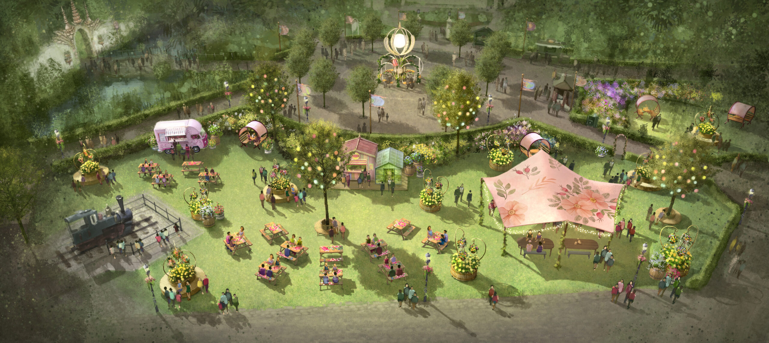 Zomer Efteling birdseye