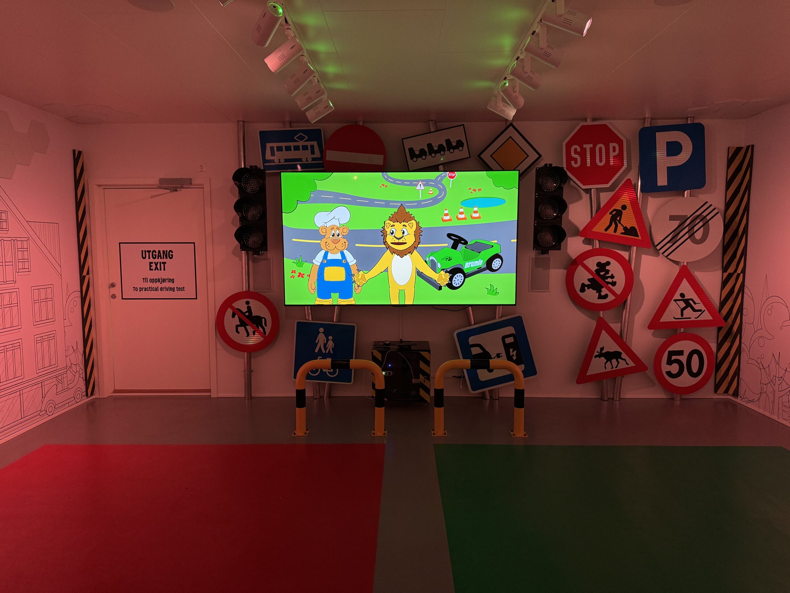 Kongeparken Traffic School quiz room