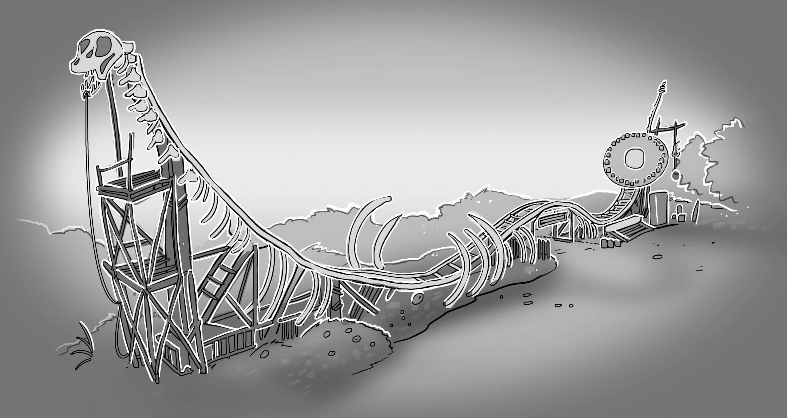 Djurs Sommerland Dinosaurland dino coaster concept