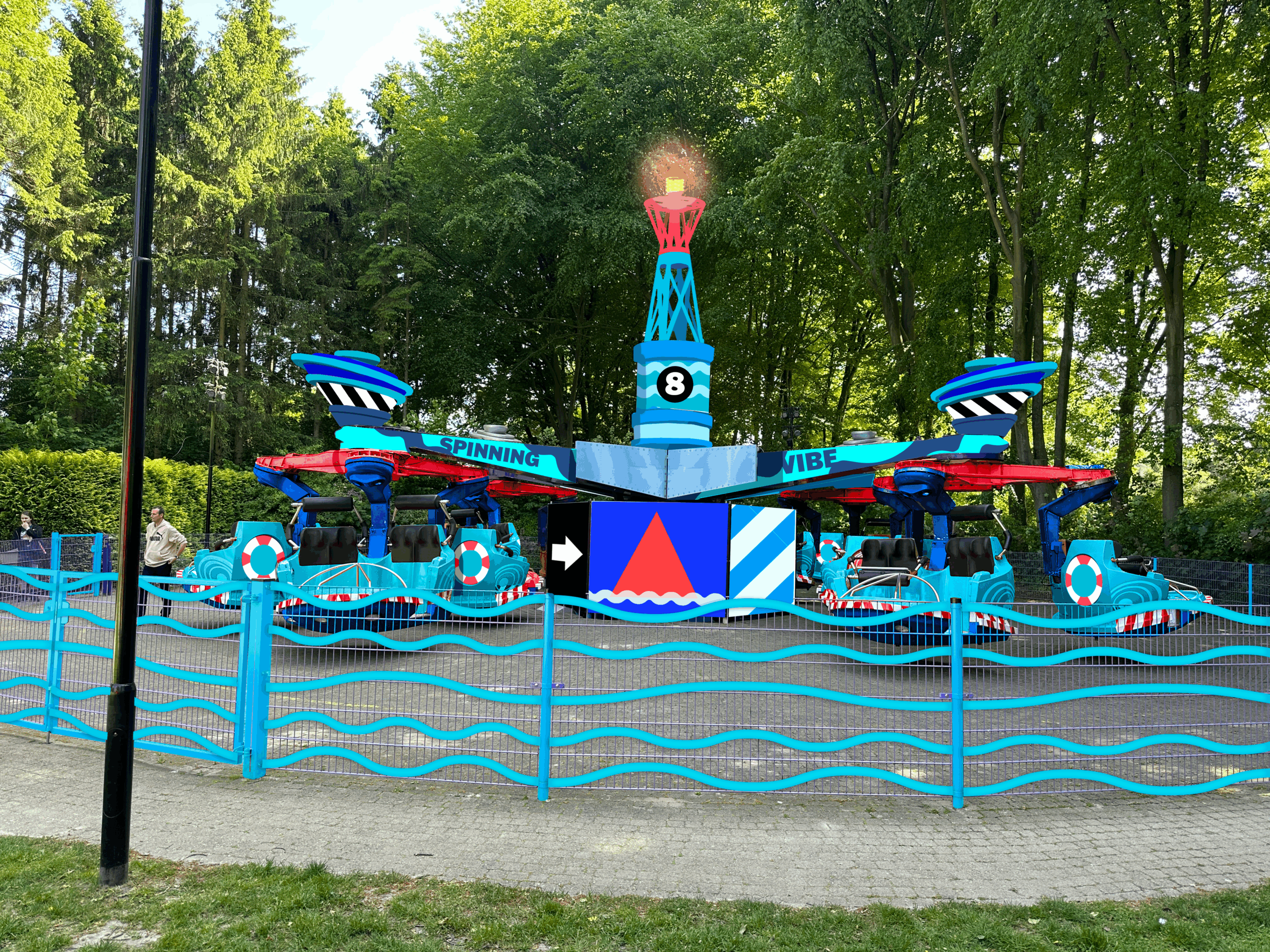 Walibi Holland spinning vibe