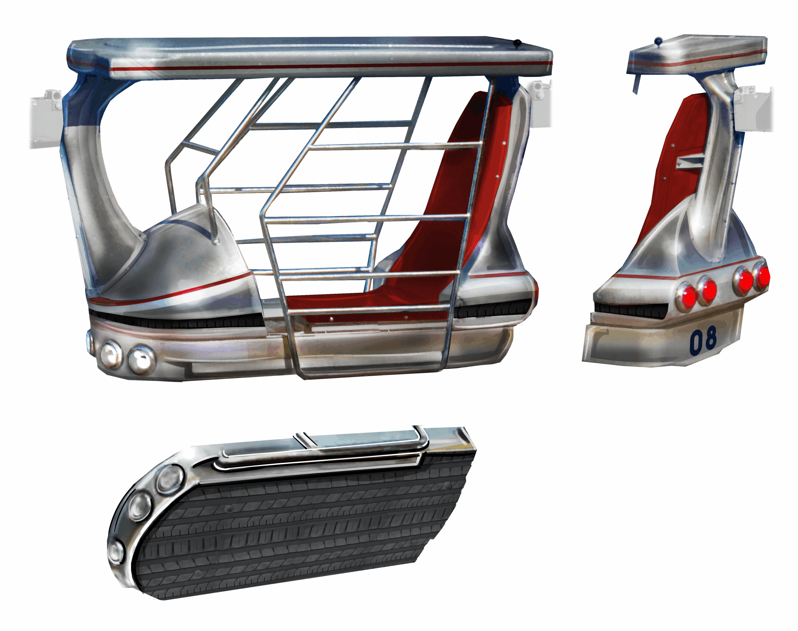 Walibi Holland gforce vehicle